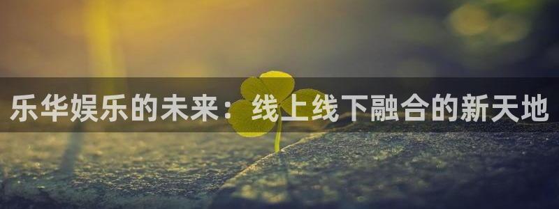 mg不朽情缘平台官网：乐华娱乐的未来：线上线下融合的新天地