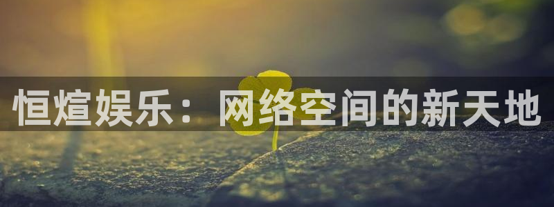 mg不朽情缘4代理：恒煊娱乐：网络空间的新天地