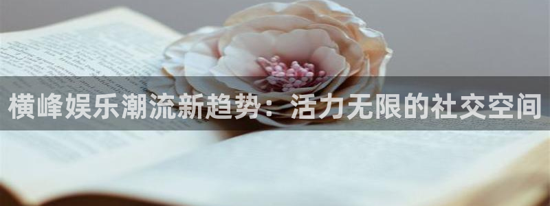 mg不朽情缘凯捷注册：横峰娱乐潮流新趋势：活力无限的社交空间